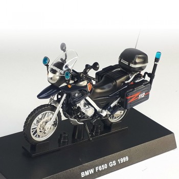 Machetă moto Magazine Models [1:24] - BMW 1999 F650 Gs Carabinieri - Blue